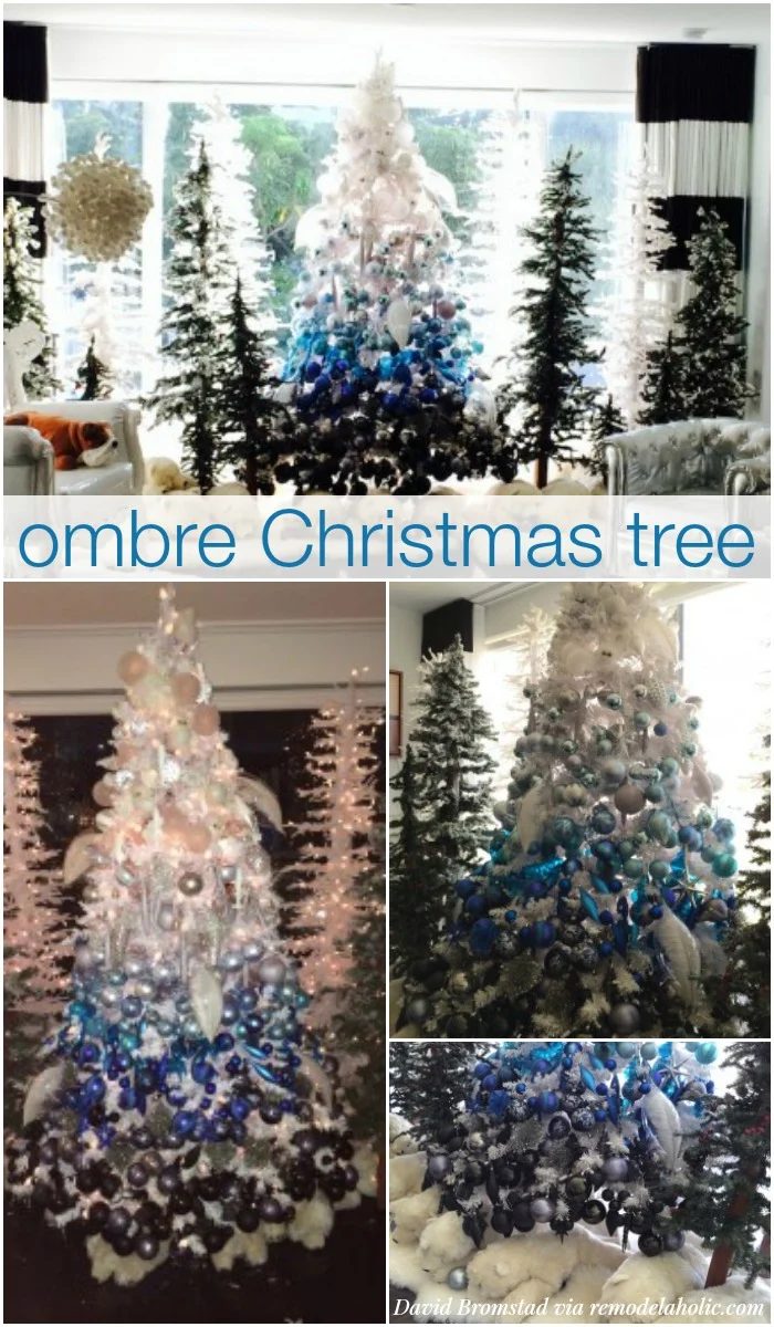 Handmade Ombre Christmas Tree - David Bromstad via @Bekob