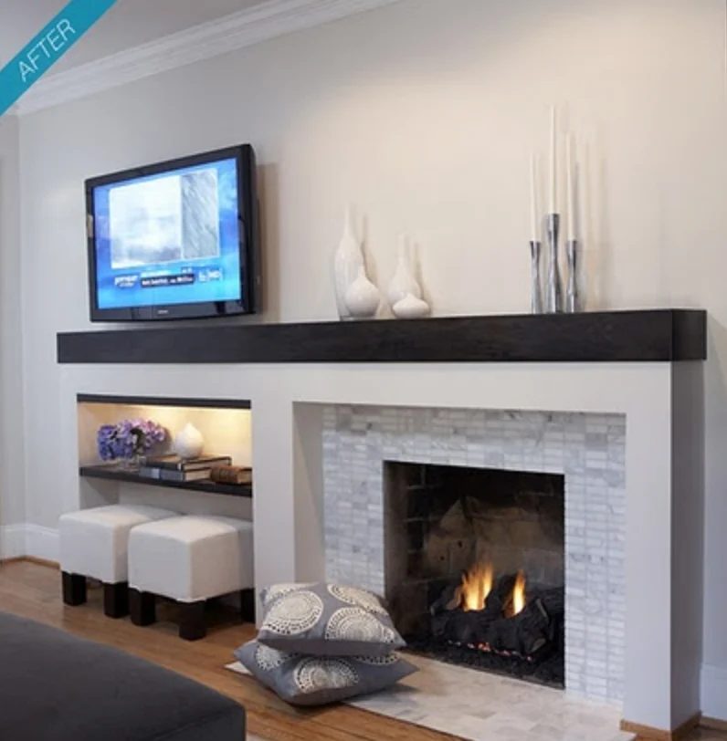 What to do if your fireplace isn't centered on the wall
