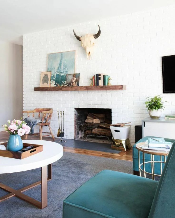asymmetrical fireplace and mantel options