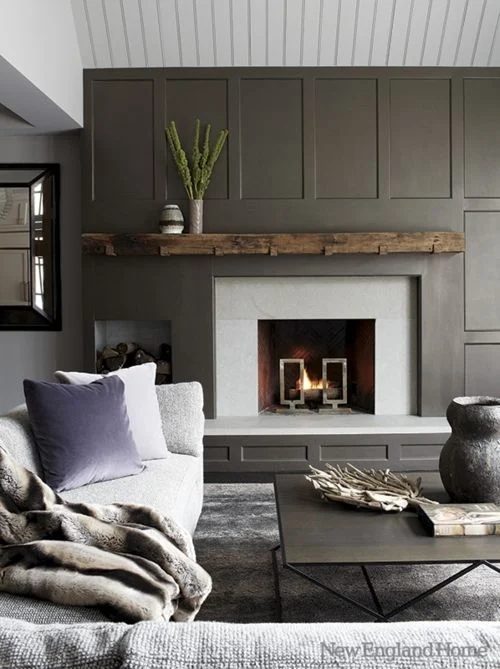 Assymetrical fireplaces: how to decorate around them and balance the wall