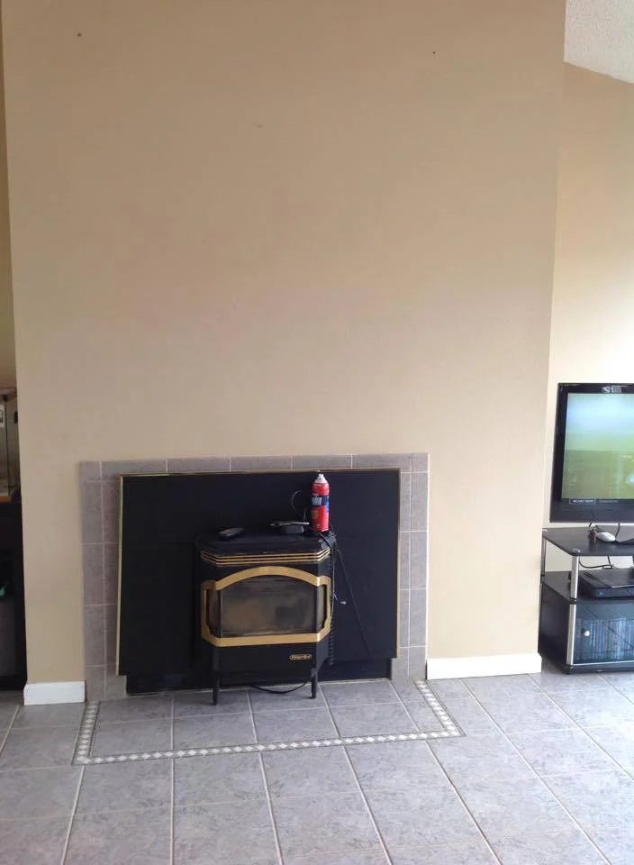 Catherine's non-functional fireplace