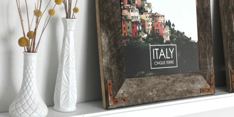 straightforward Handmade Rustic Industrial Picture Frame