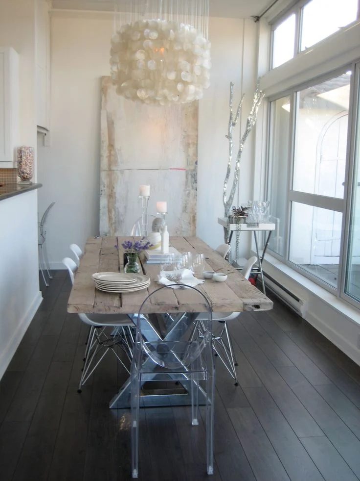 rustic glam dinette
