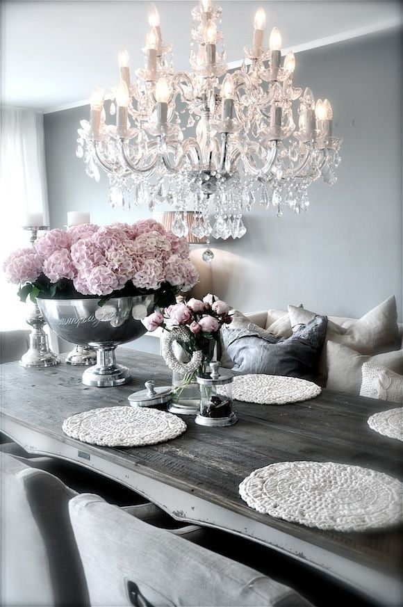 rustic chic dining room