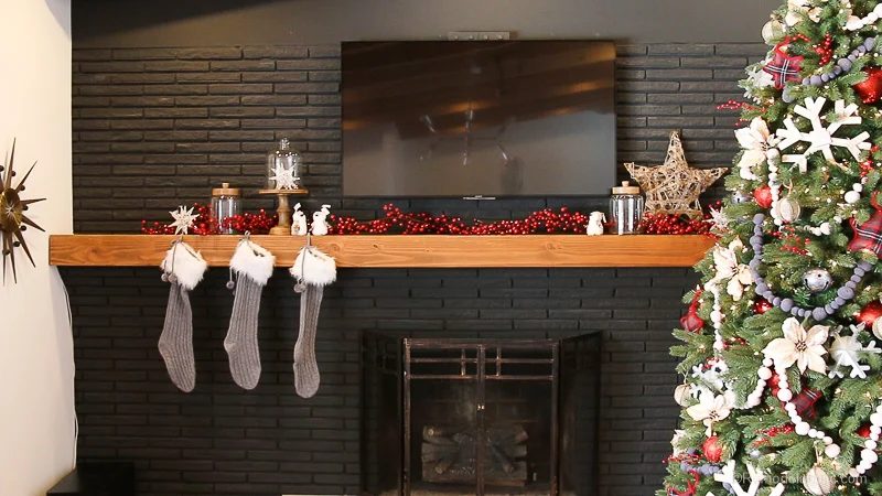 Christmas Mantel With Pier1 Bekob 4 Of 6