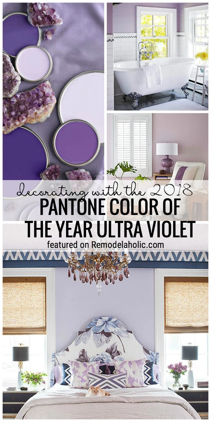 Don't worry you can decorate with the Pantone color of 2018 with these tips! Decorating with the 2018 Pantone Color of the Year Ultra Violet featured on Bekob.com