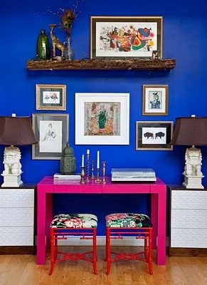 BOLD blue walls