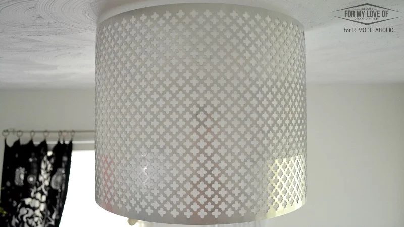 Decorative Punched Metal Ceiling Light Shade
