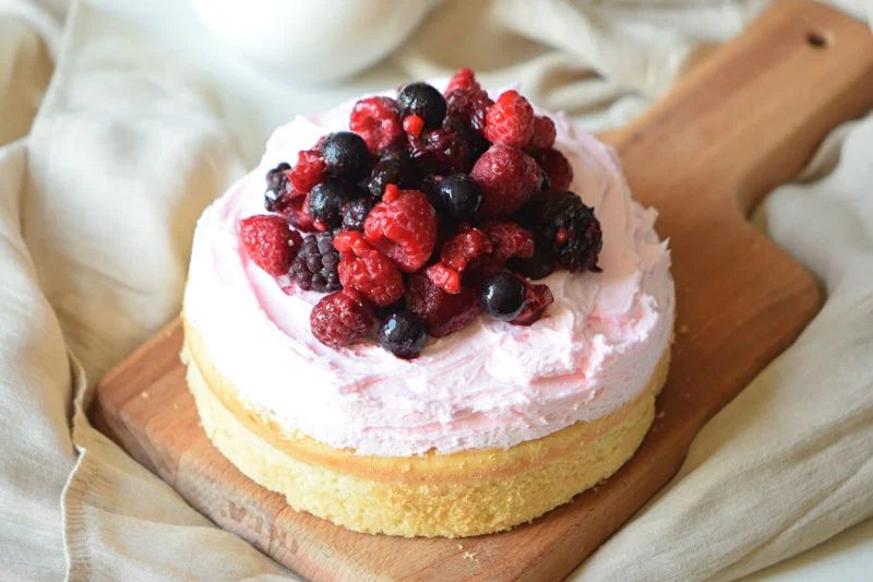Delicious Berry Fields Cake