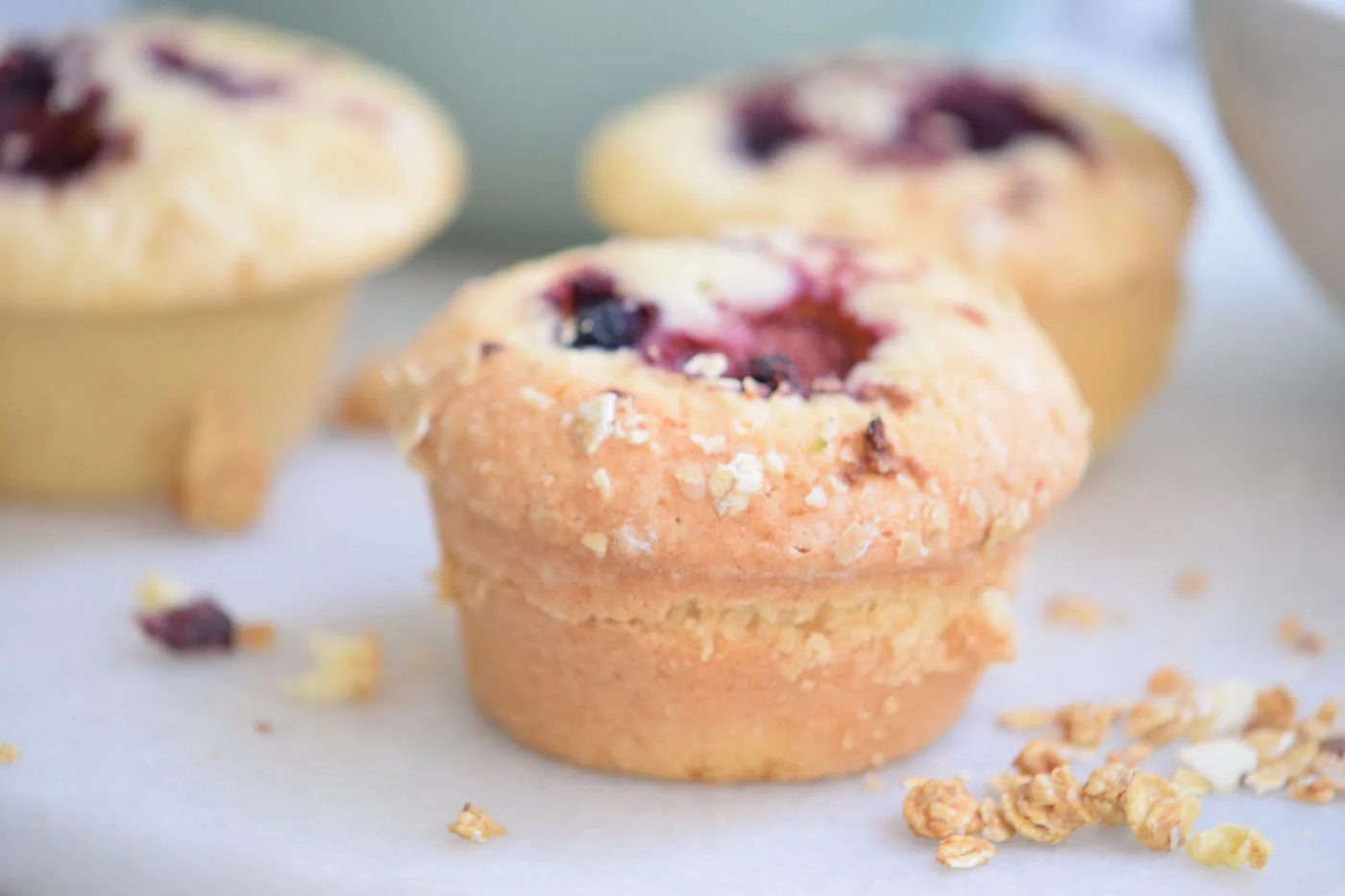 well fitted for breakfast, brunch, or a snack. Delicious Buttermilk Berry Muffins Recipe via Bekob.com