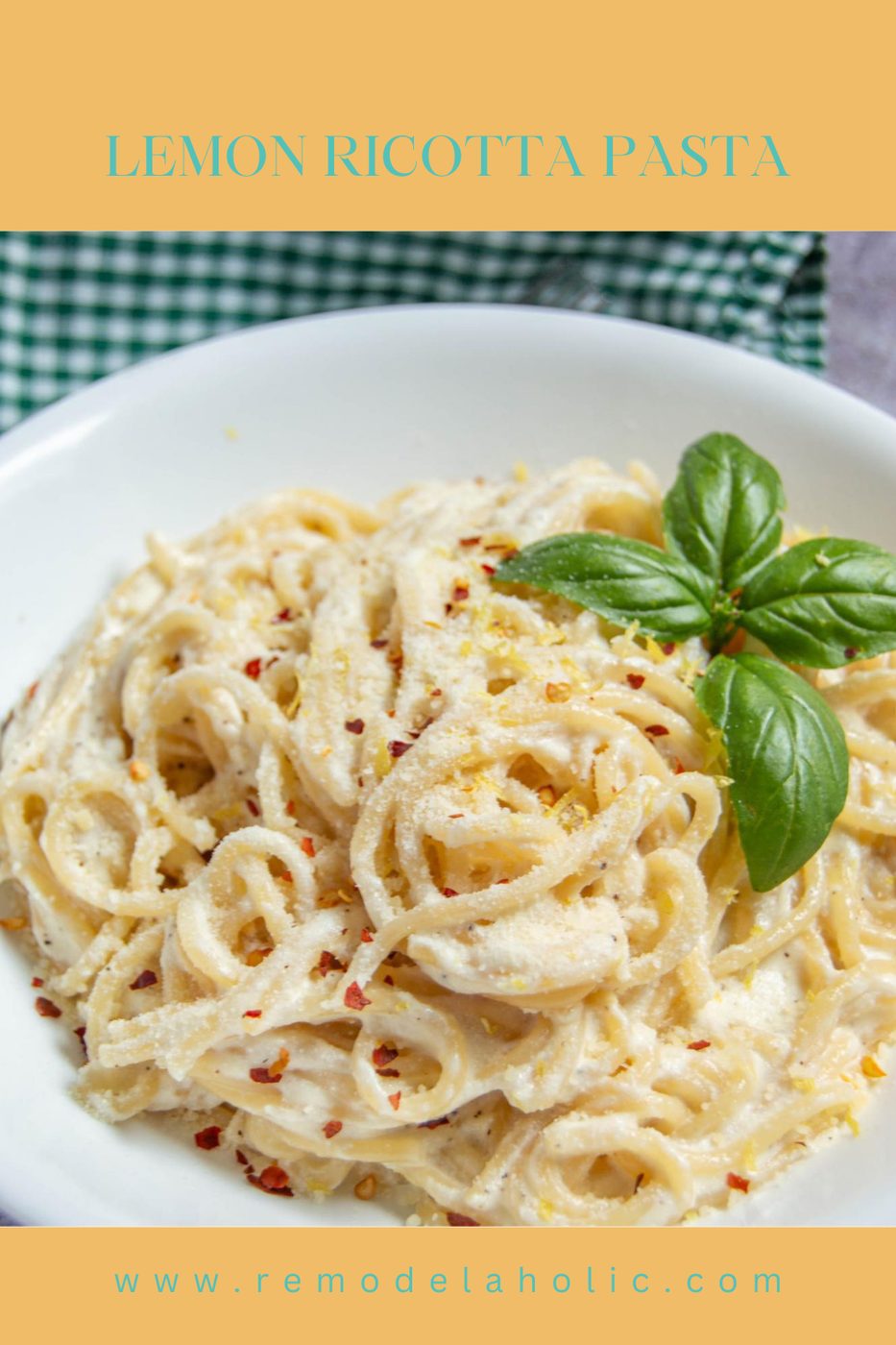 Lemon Ricotta Pasta Pinterest