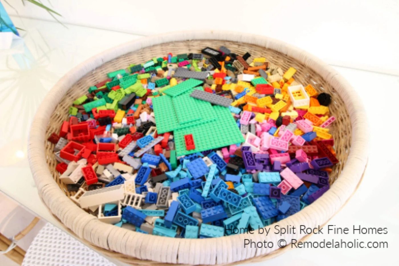 Lego Blocks In A Basket SGPH 2019 H20 Bekob Decorative Toy Storage options