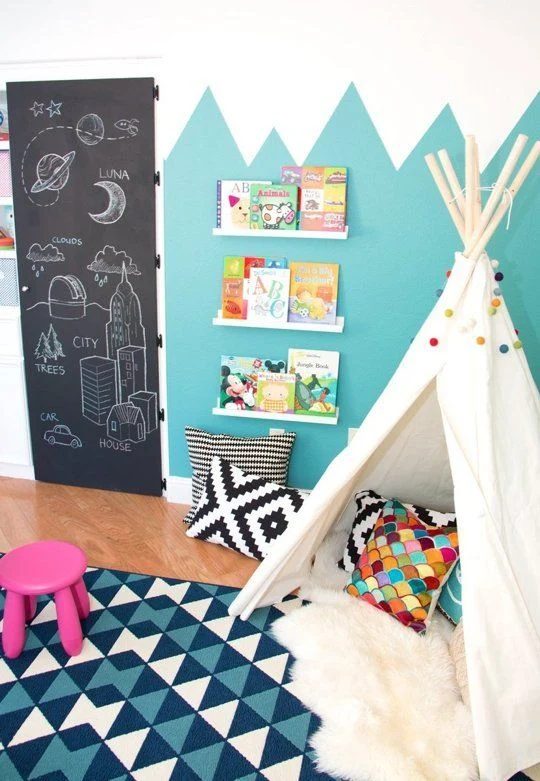 tee-pee in the playroom