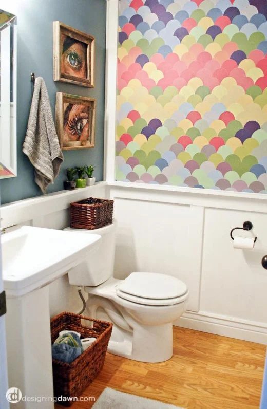 Half-bath Makeover - DesigningDawn.com