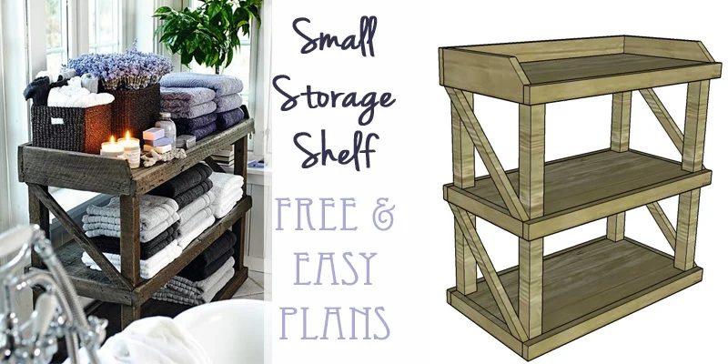 Handmade Small Open Shelf Building Plan