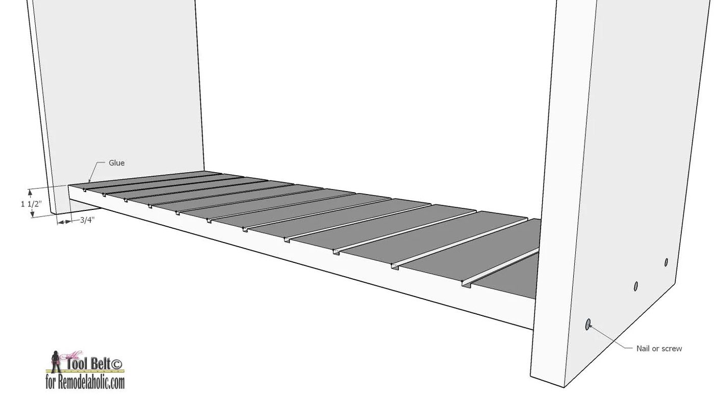 Free project plans to build a rustic divided bookcase on Bekob.com