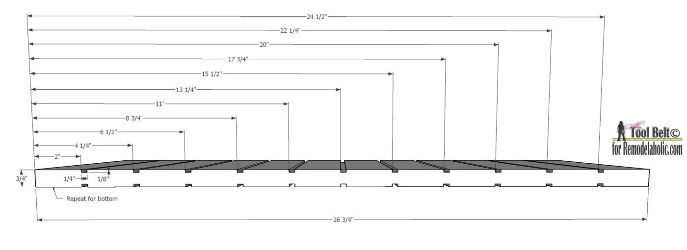 Free project plans to build a rustic divided bookcase on Bekob.com