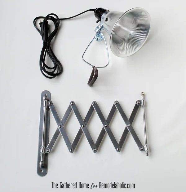 handmade accordion lamp from ikea frack mirror