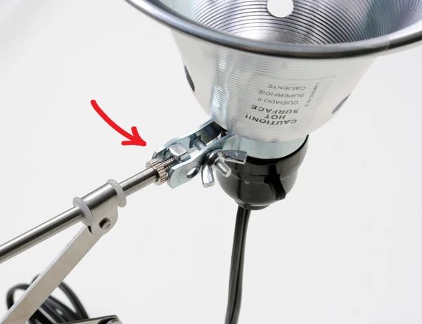 Handmade ball joint using hex nut on frack mirror