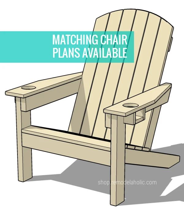 Matching Adirondack Chair And Bench Plans, Bekob