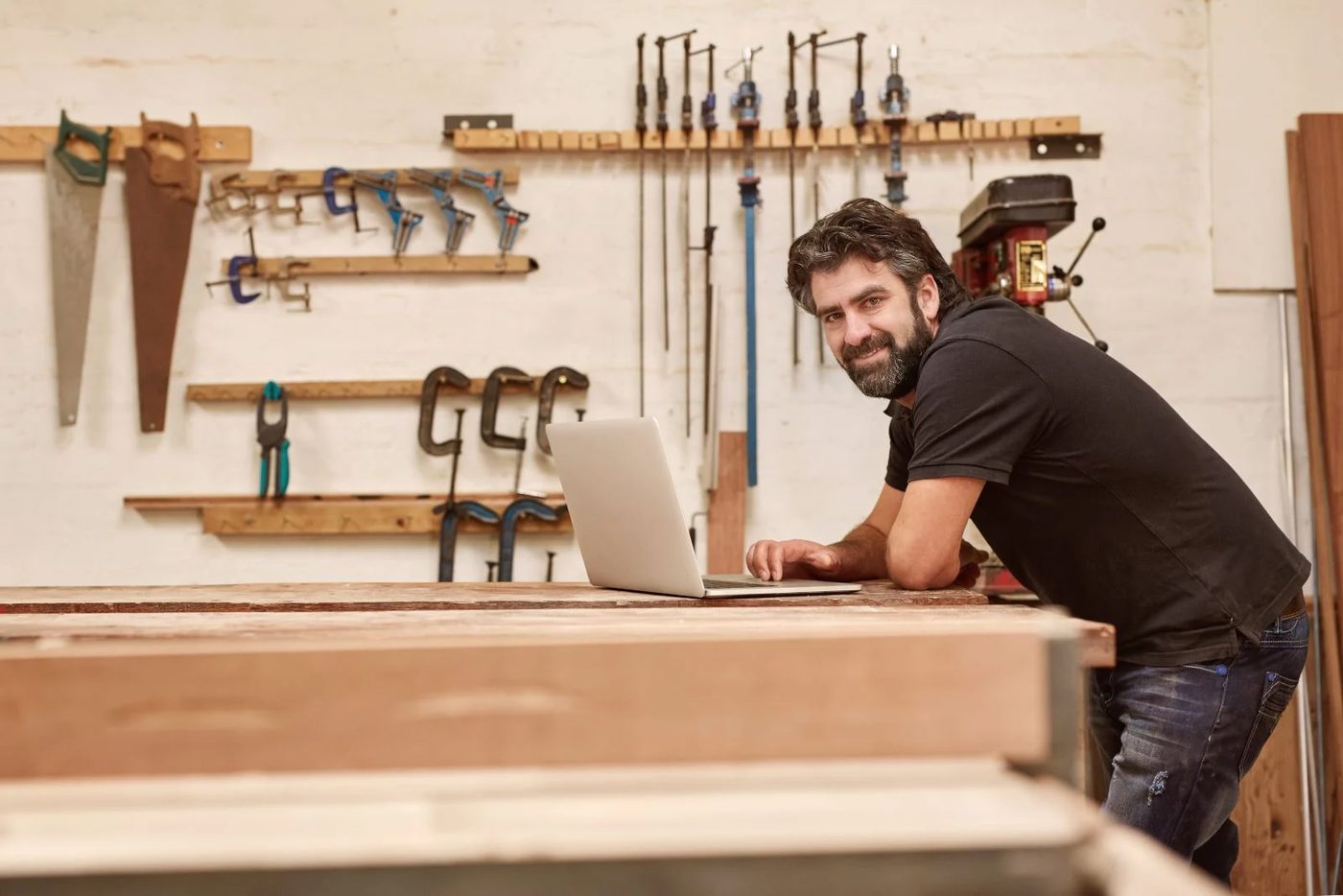 Man Laptop And Tools Dp