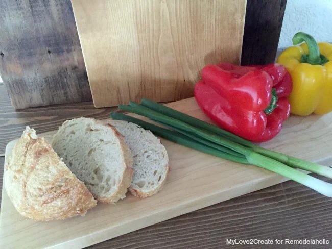 close up of food safe cutting board, MyLove2Create for Bekob