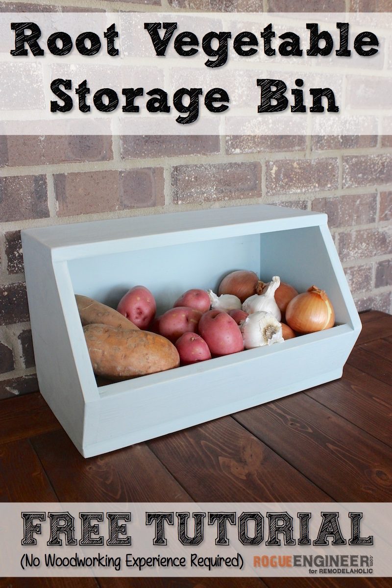 Handmade Root Vegetable Storage Bin - Free Plans - Rogue Engineer
