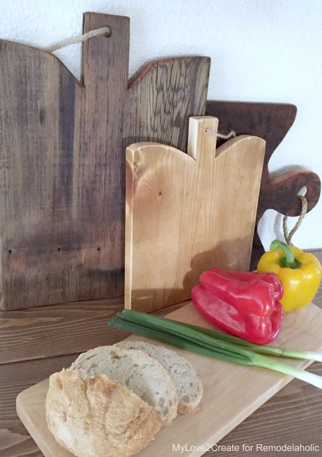 side shot of set up with cutting boards, MyLove2Create for Bekob