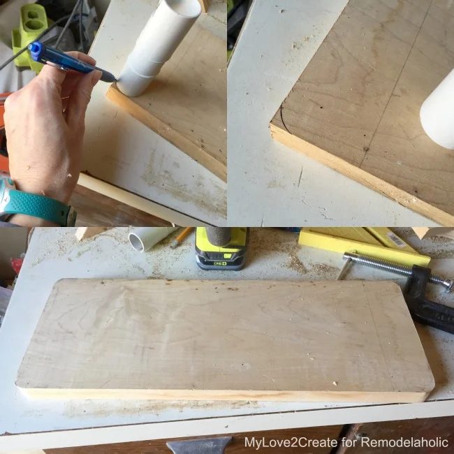 rounding cutting board corners, MyLove2Create for Bekob