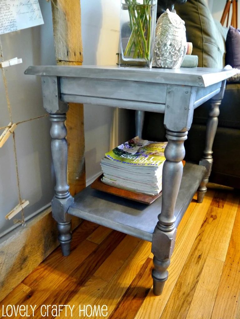 Lovely Crafty Home zinc side table