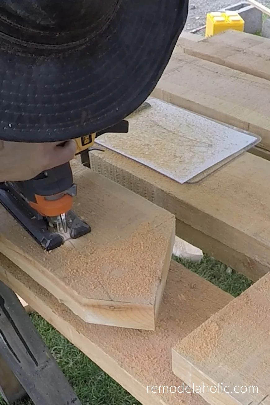 Diy Wood Braces How To Make A Wood Corbel Support For An Arbor Or Pergola Cut Curve With Jigsaw Bekob