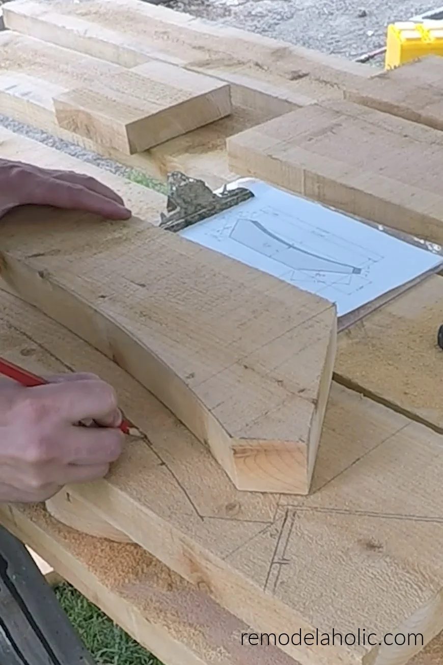 Diy Wood Braces How To Make A Wood Corbel Support For An Arbor Or Pergola Trace The Bracket Bekob