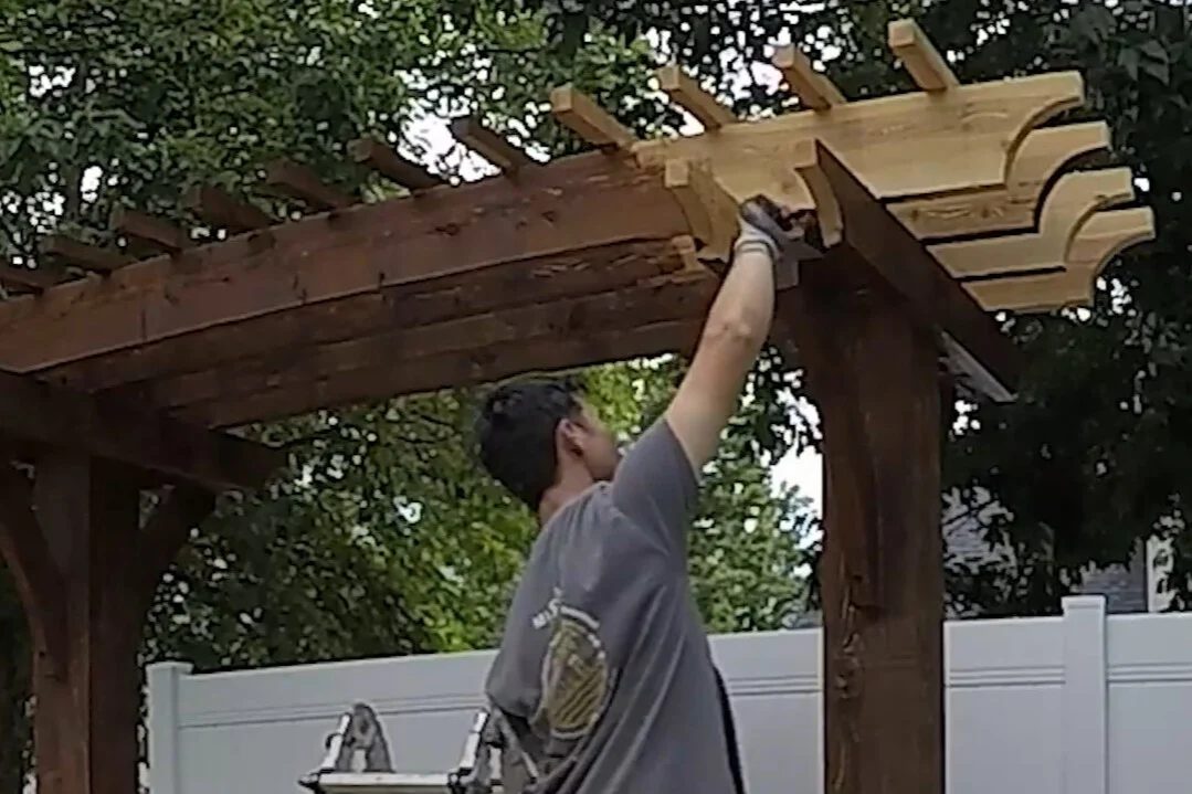 Handmade Arbor Swing: How to Stain Cedar for Outdoor Use