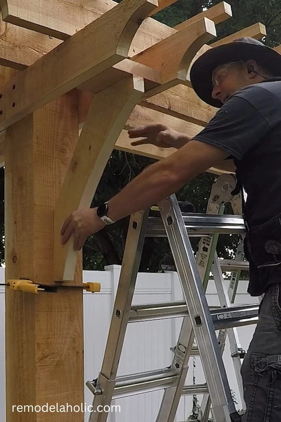 Handmade Wood Knee Brace For Swing Arbor Beam Supports, Bekob