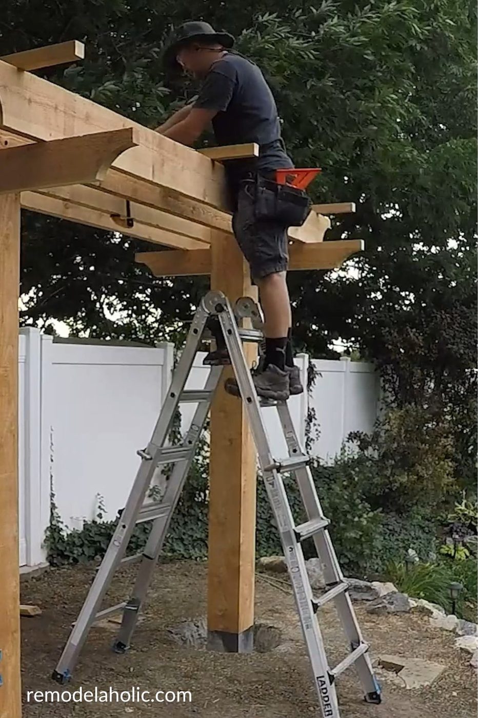 How To Install Rafters Purlins On Top Of A Handmade Swing Arbor Bekob