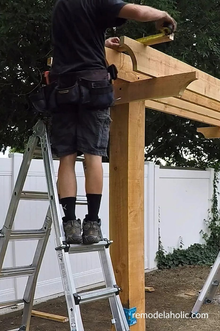 How To Install Rafters Purlins On A Handmade Swing Arbor Bekob