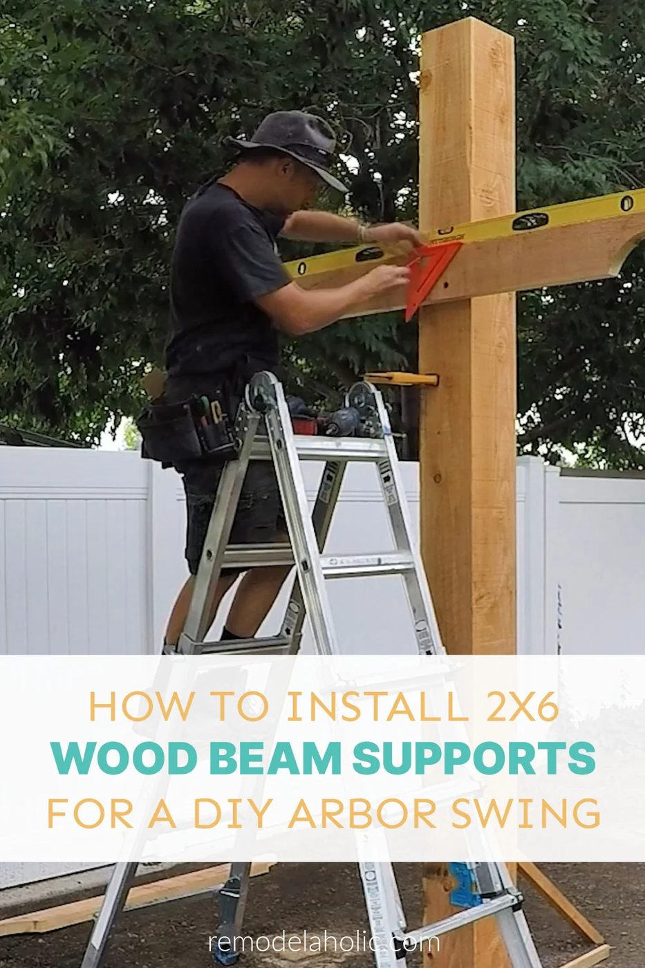 How To Install 2x6 Wood Beam Supports For 2x8 Beams, Handmade Arbor Swing Step By Step, Bekob