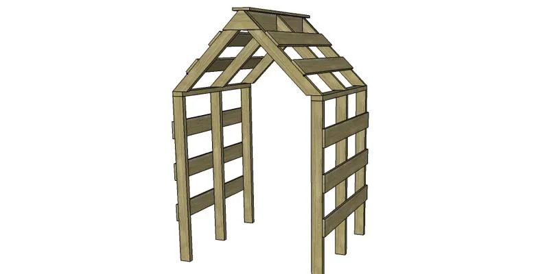 Handmade House Garden Arbor