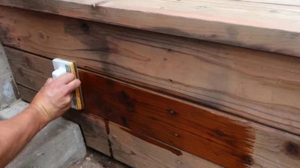 Restore Refinish Redwood Deck With Oil 007