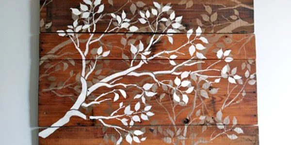 Handmade Art Project: Branches Wall Art, Guest
