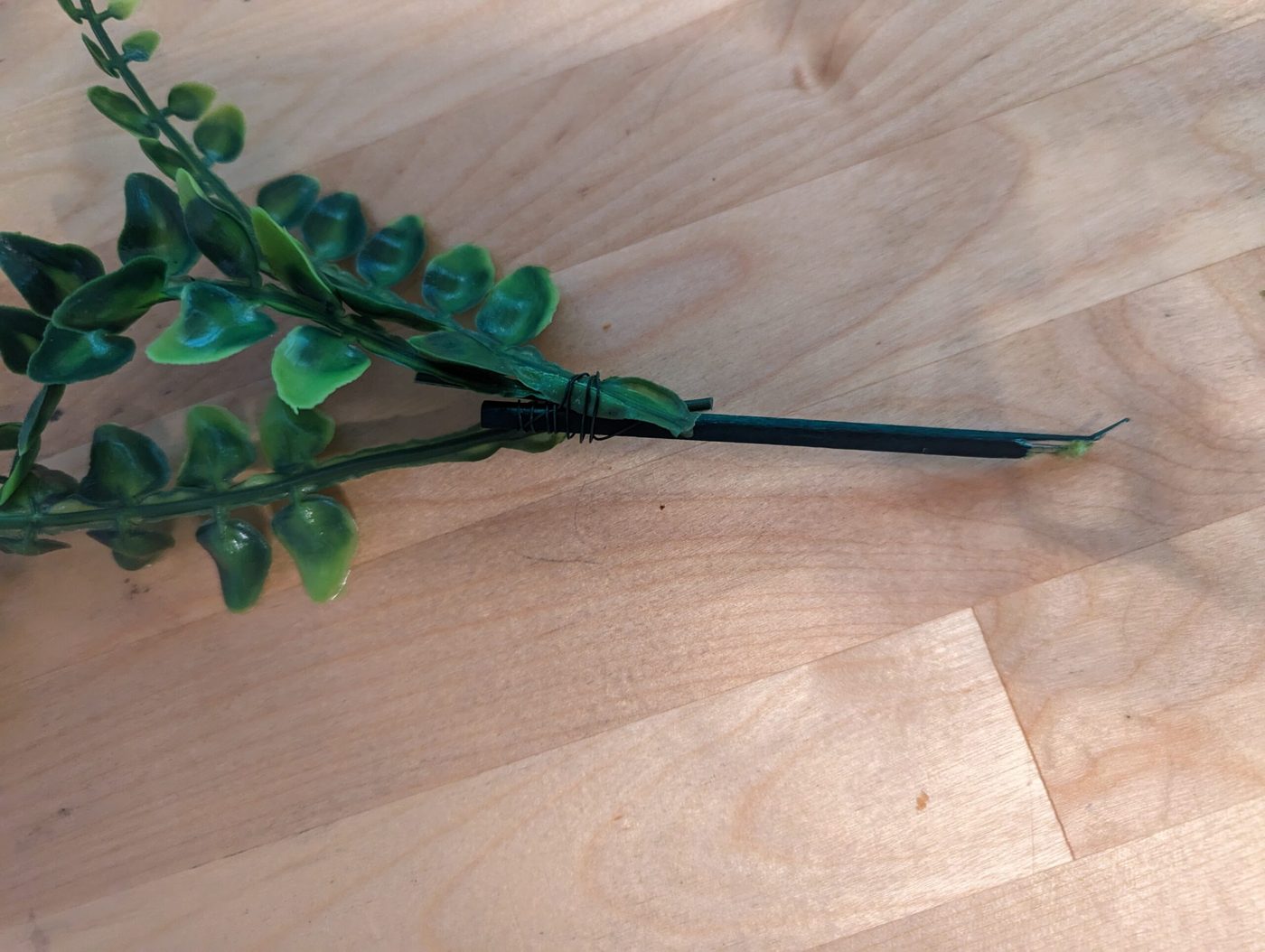 Handmade Artificial Plants for Outdoor Planter - how to use an inexpensive planter and low-cost fake plants to make a strong outdoor planter arrangement