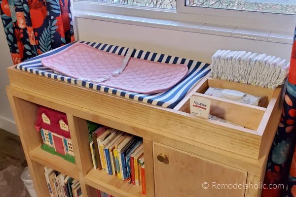 Handmade Baby Changing Table Topper Organizer For Cubby Shelf, Bekob