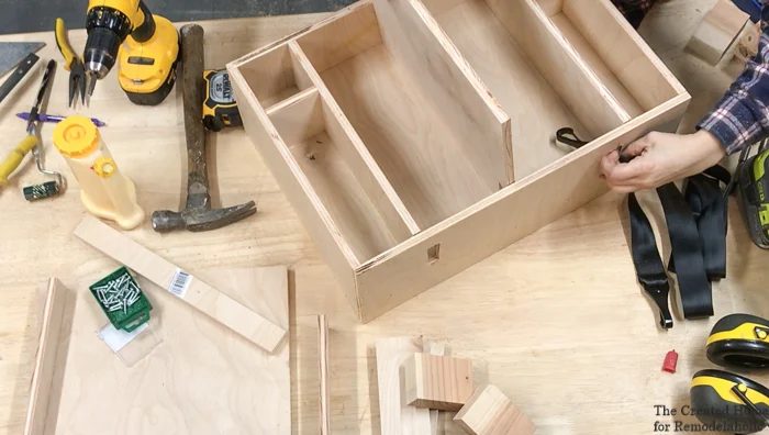 handmade car organizer assembly