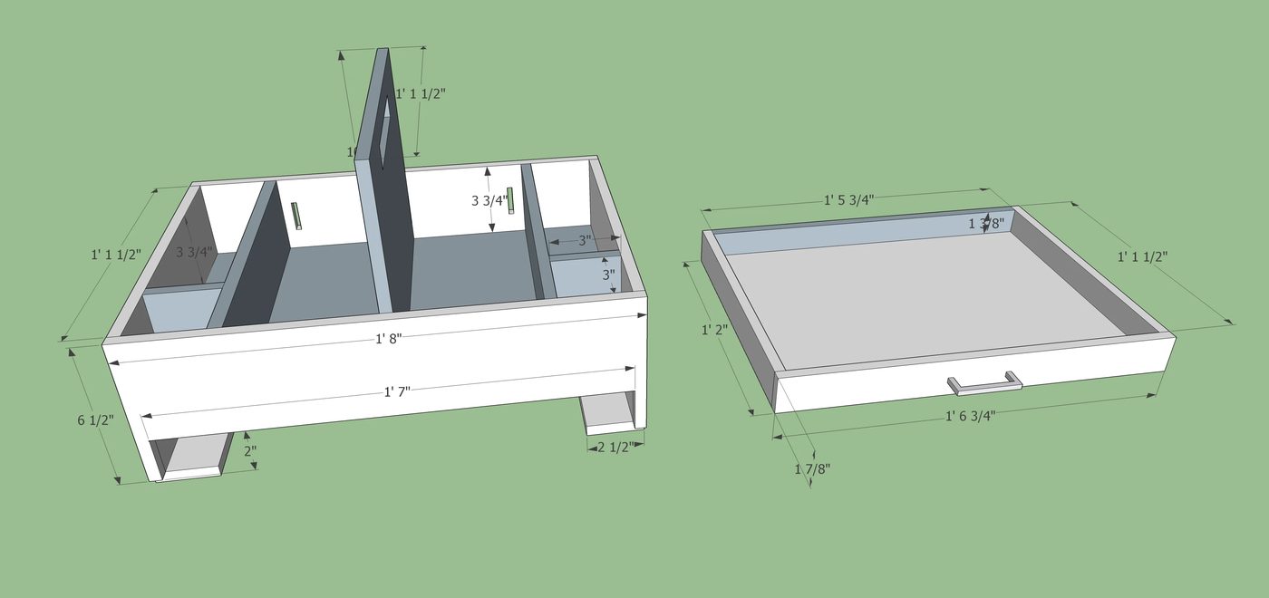 Car Organizer dimensions diagram