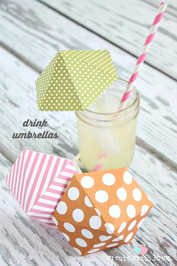 handmade drink umbrellas