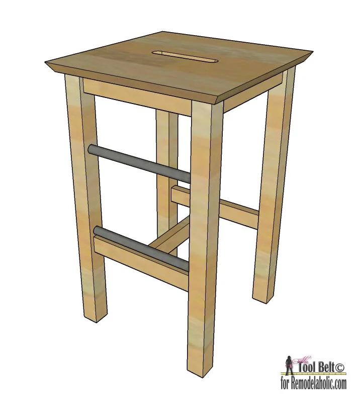Easily build your own Handmade bar stools with these free plans on Bekob.com