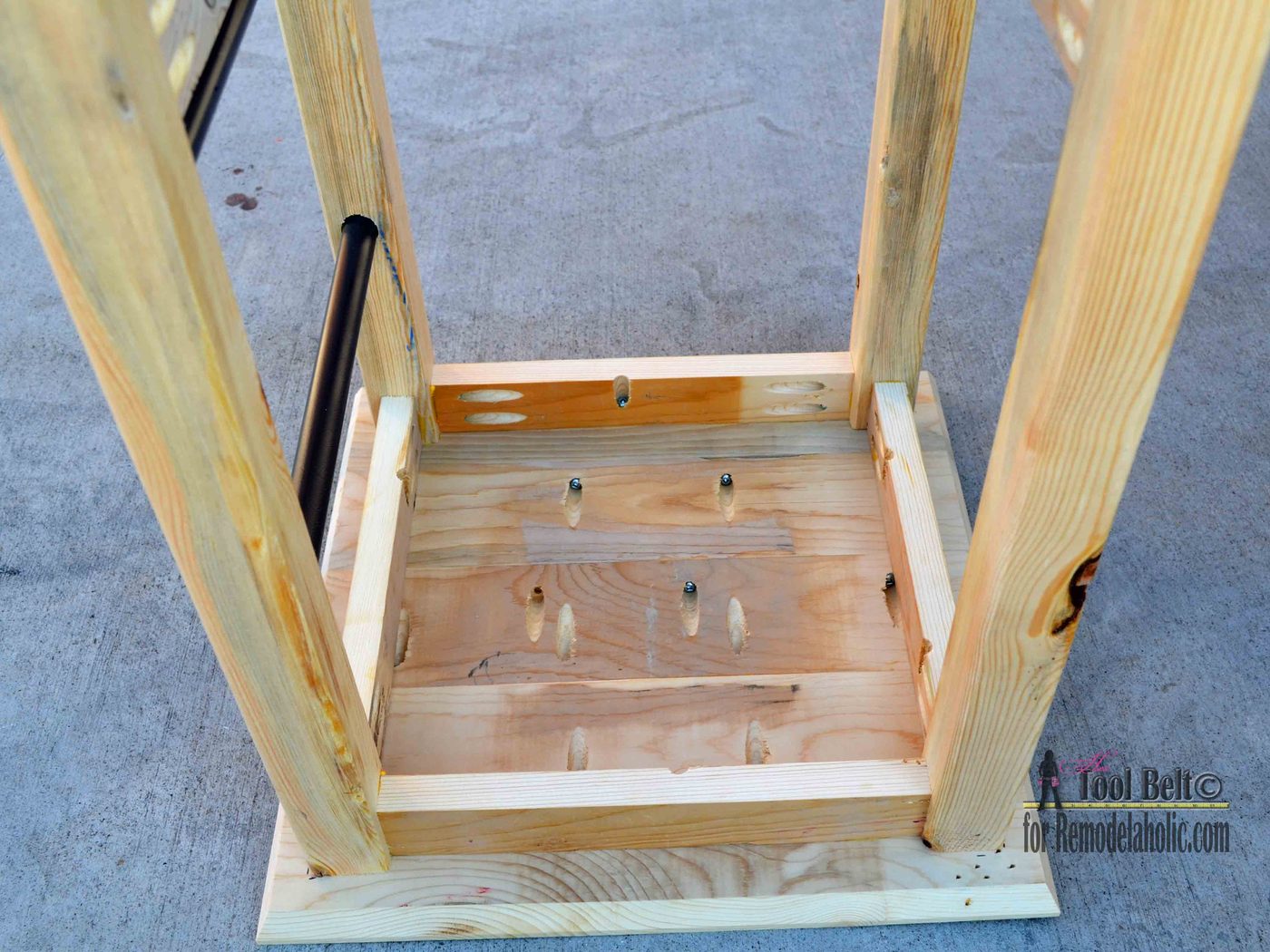 Easily build your own Handmade bar stools with these free plans on Bekob.com
