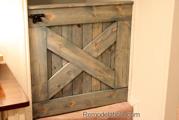 Handmade Wooden Barn Door Baby Gate