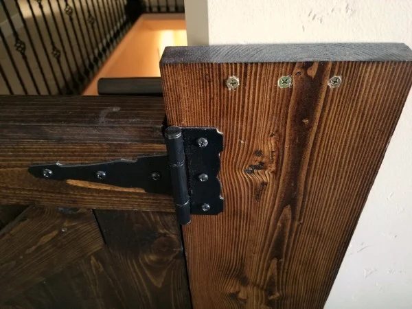Barn Door Baby Gate Hinge Attached To Wall #Bekob