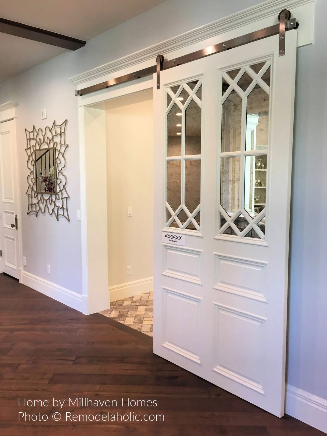 Diy Barn Door Design options Elegant Mirrored White Barn Door, Millhaven Homes 16 Bekob